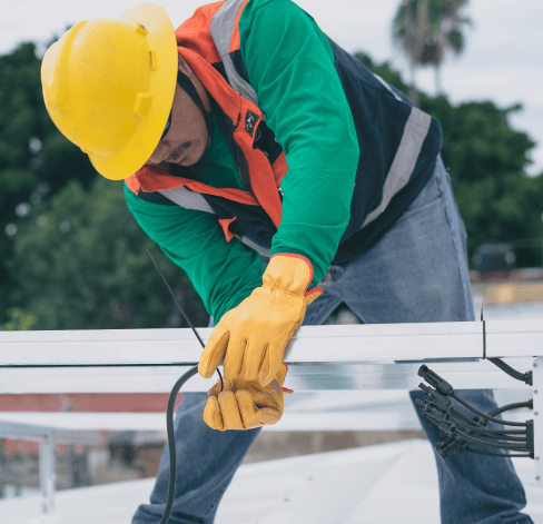 A construction worker